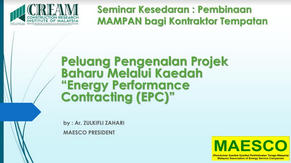 "Seminar Kesedaran : Pembinaan MAMPAN bagi Kontraktor Tempatan" By Ar. Zulkifli Zahari