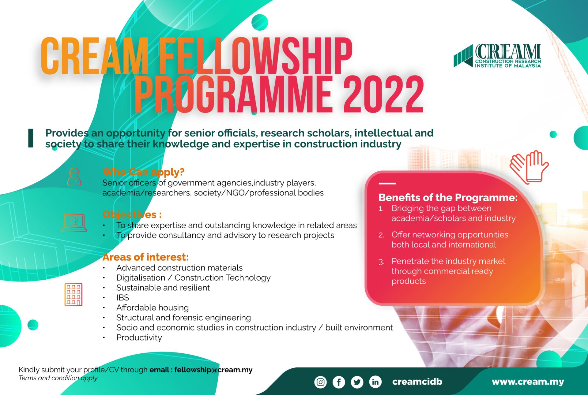 The CREAM Fellowship Program 2022 The CREAM Fellowship Program 2022
